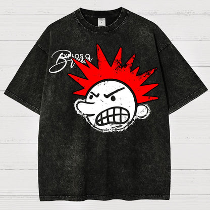 The Brain Explodes Vintage Distressed T-shirt