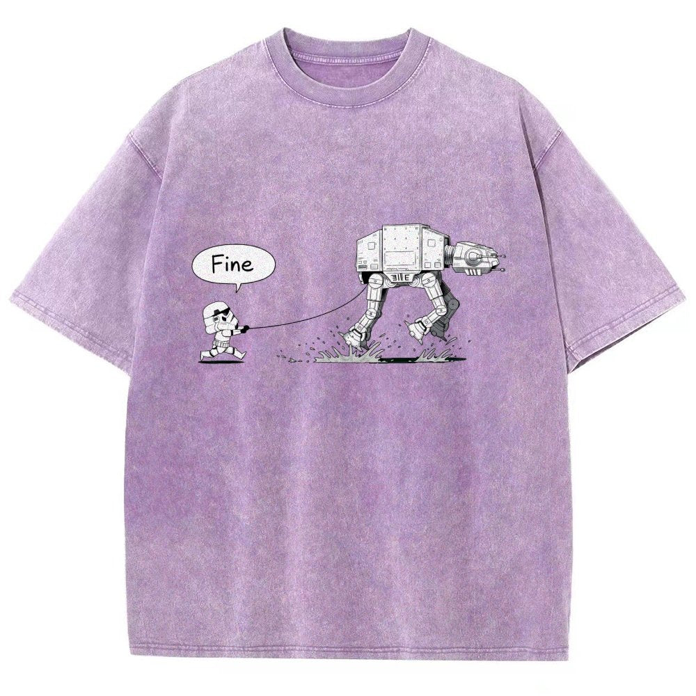 Empire Robot Dog - Space Battles Vintage Distressed T-shirt