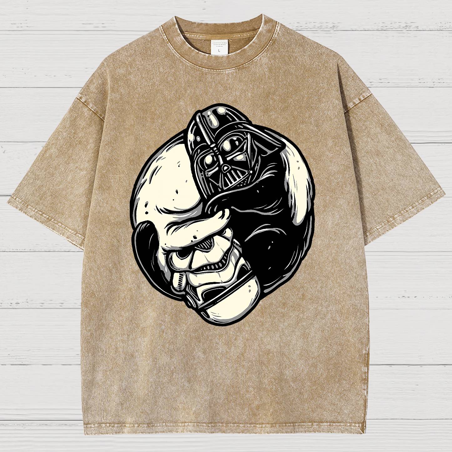 Black and White Cats Vintage Distressed T-shirt