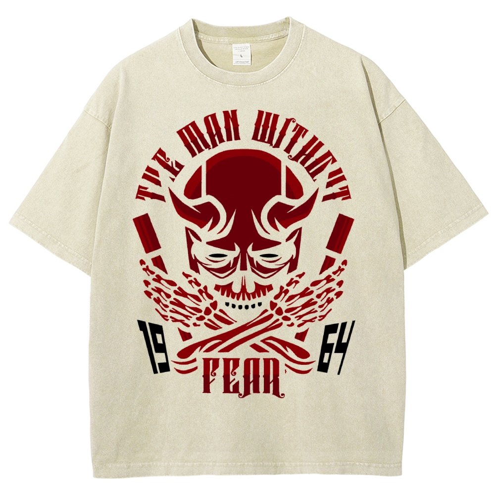 Devil Skull Vintage Distressed T-shirt