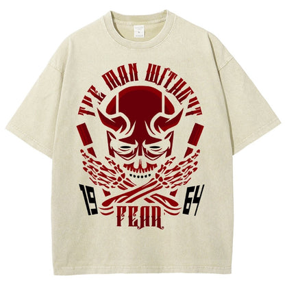 Devil Skull Vintage Distressed T-shirt