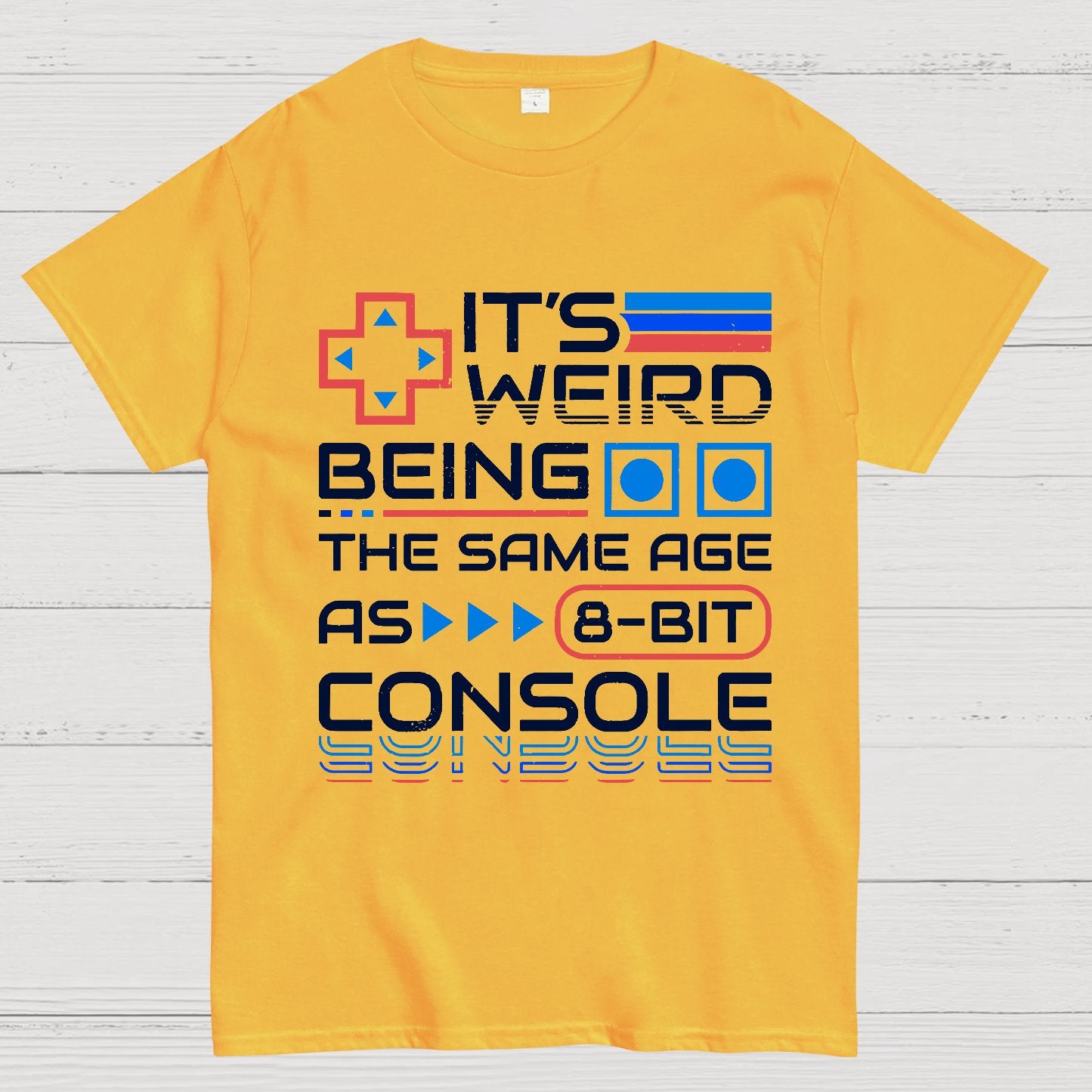 8-Bit Aged Geek T-Shirt