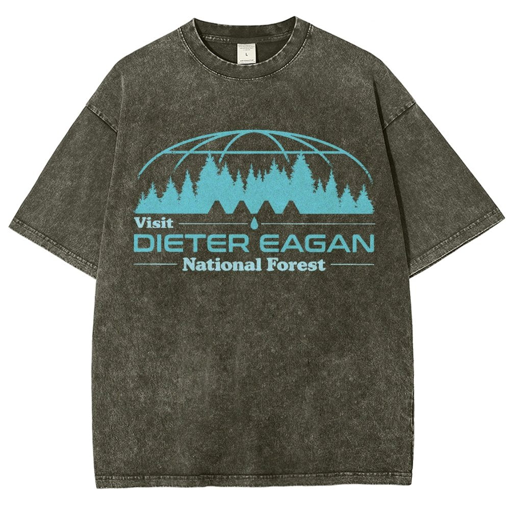 Visit Dieter Eagan National Forest Vintage Distressed T-shirt