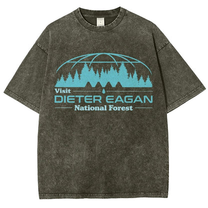 Visit Dieter Eagan National Forest Vintage Distressed T-shirt