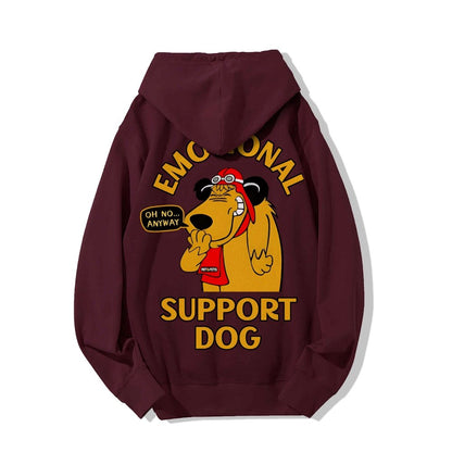 Support Or Not? Printed Back Unisex Cotton Hoodie