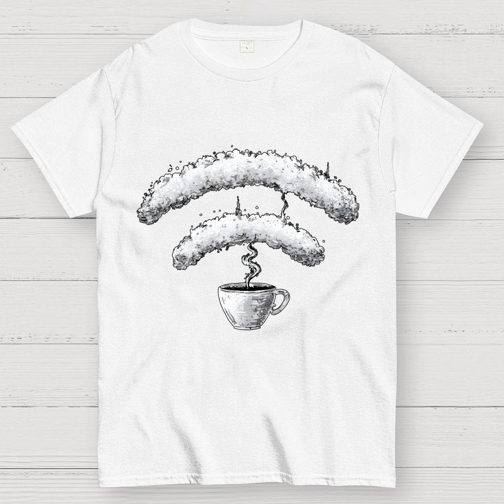 Connected Through Caffeine Geek T-Shirt