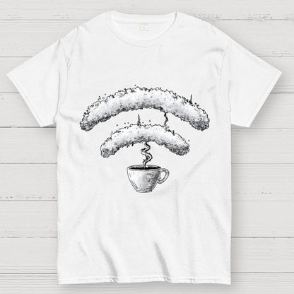 Connected Through Caffeine Geek T-Shirt