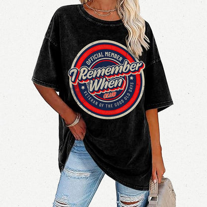 Remember When Vintage Distressed T-shirt
