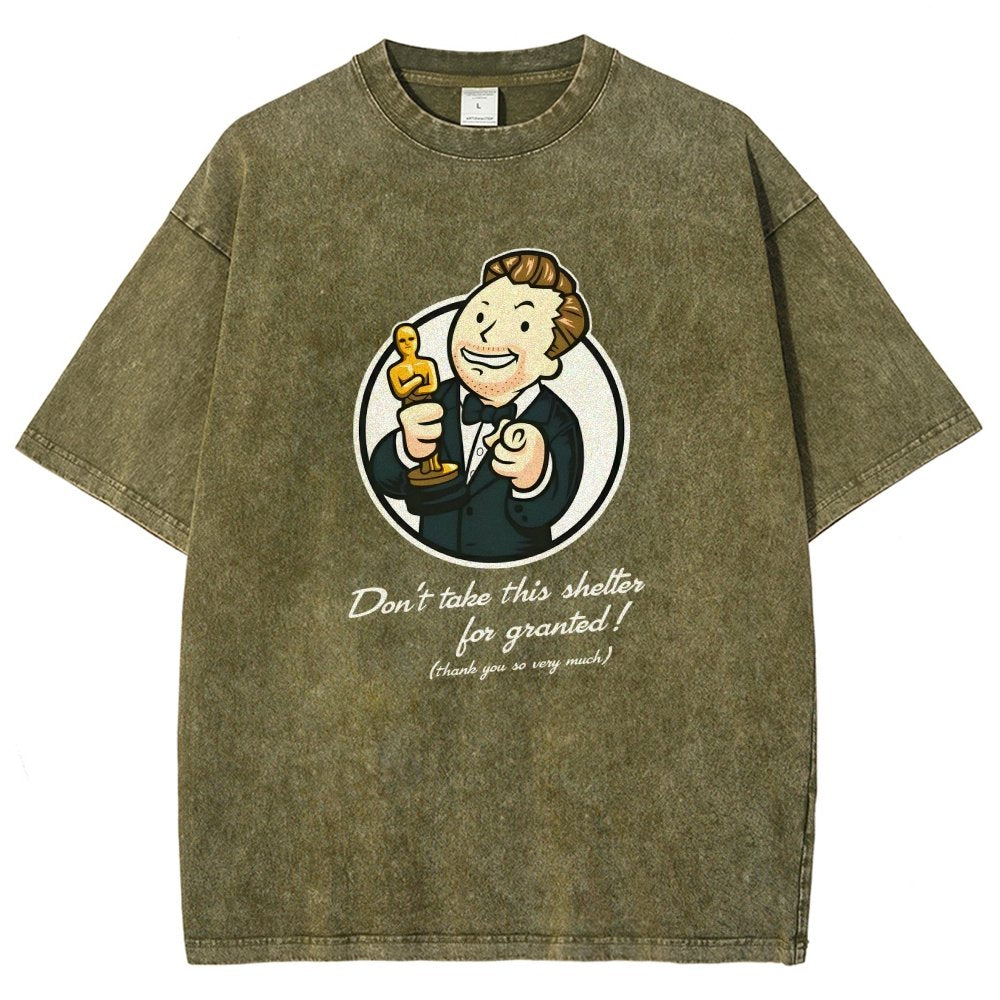 Black Cat Under The Sakura Vintage Distressed T-shirt