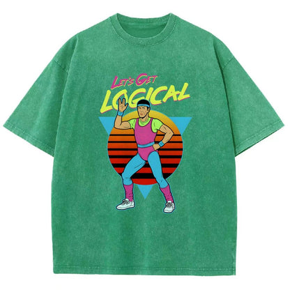 Let's Get Logical Vintage Distressed T-shirt