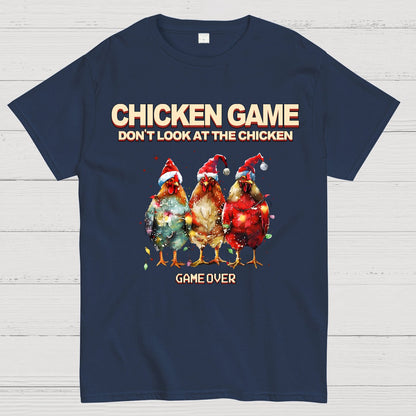 Chicken Game Christmas Geek T-Shirt