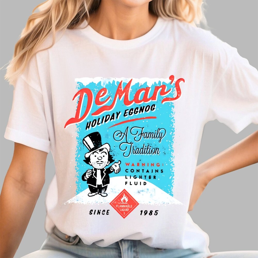 Charles DeMar's Eggnog with Lighter Fluid Geek T-Shirt