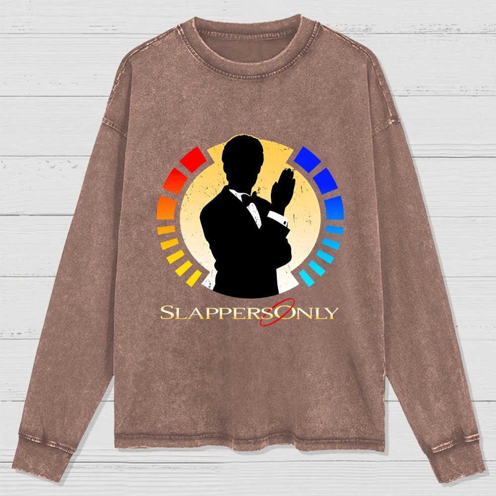 Slappers Only! Washed Long Sleeve Tee