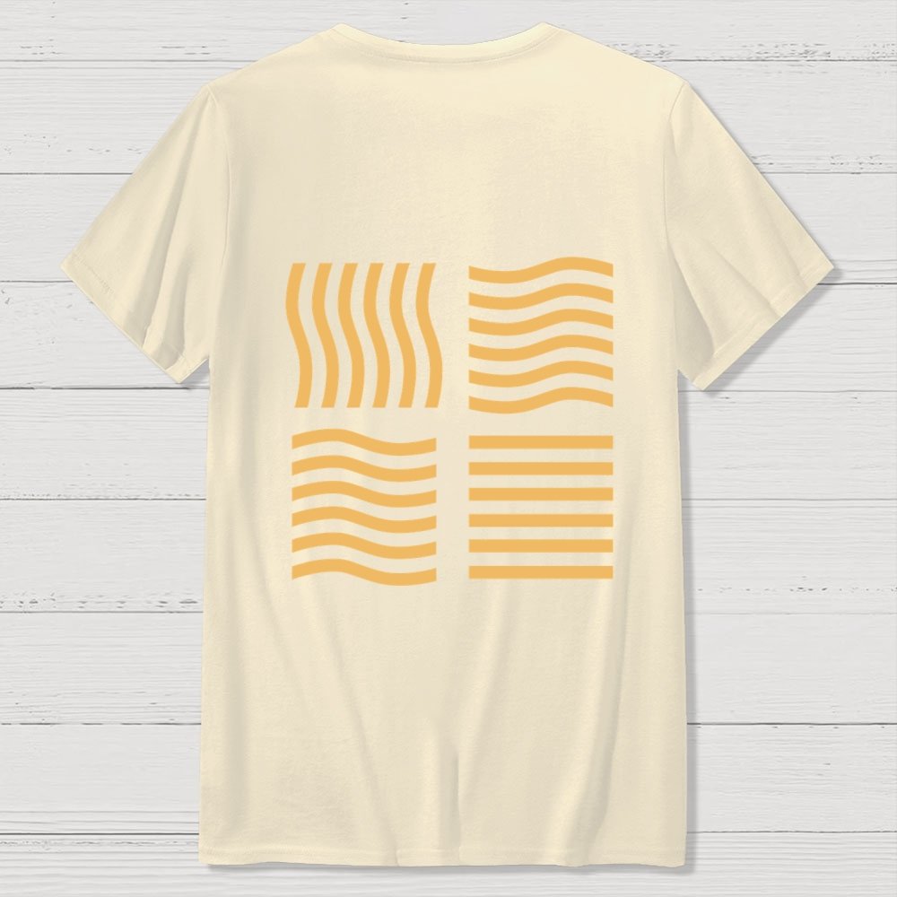 Elemental Stones  Back Printing Geek T-Shirt