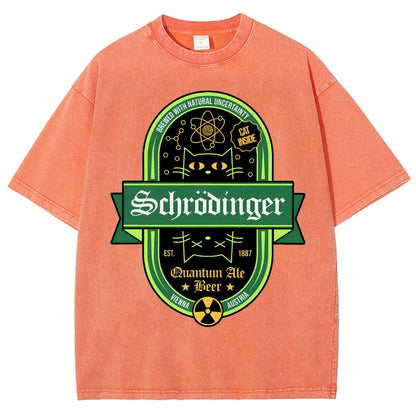 Schrodinger Quantum Ale Beer Vintage Distressed T-shirt