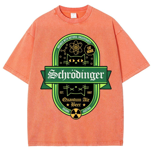 Schrodinger Quantum Ale Beer Vintage Distressed T-shirt