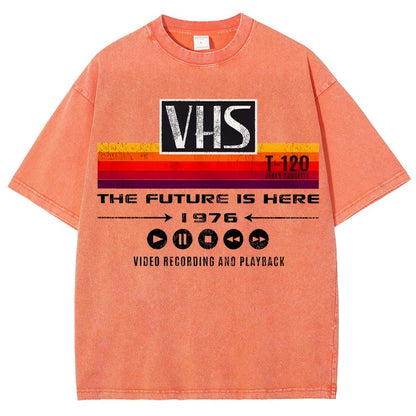 VHS- The Future Is Here Vintage Distressed T-shirt