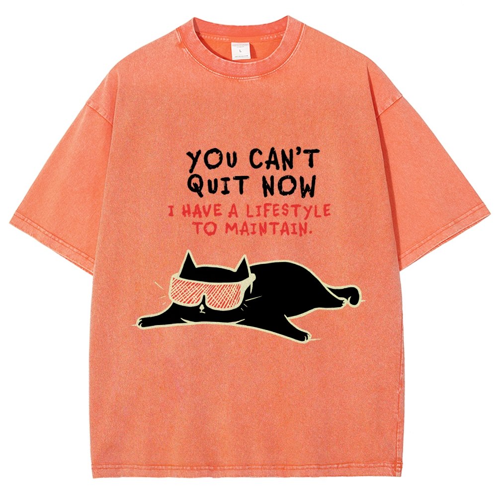 You Can't Quit Now Vintage Distressed T-shirt