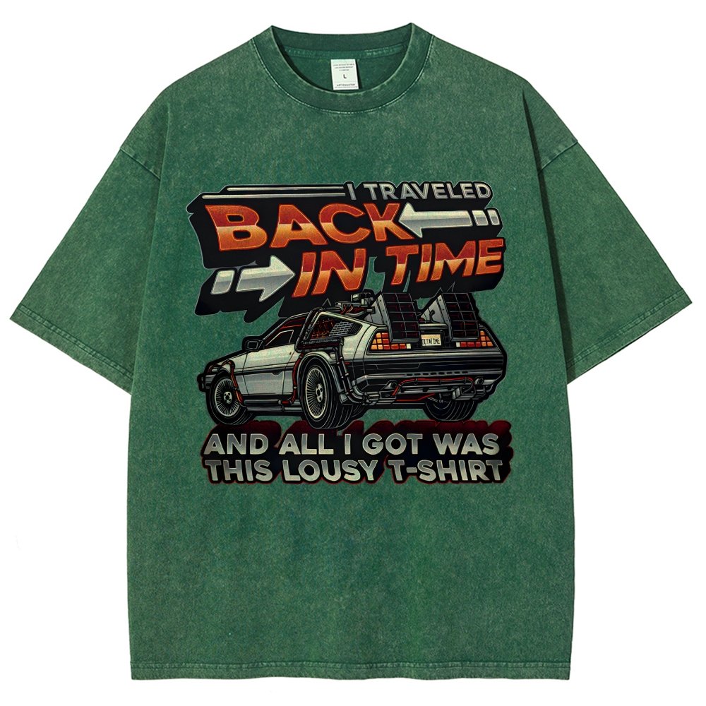 Time Travel Vintage Distressed T-shirt