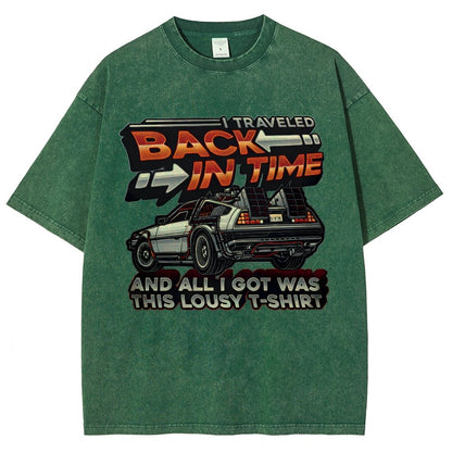 Time Travel Vintage Distressed T-shirt