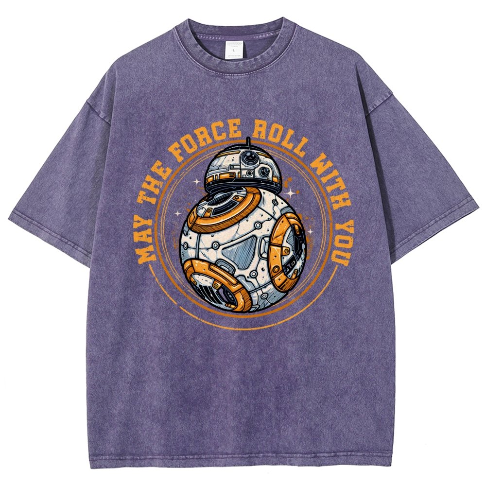 May the power roll with you Vintage Distressed T-shirt