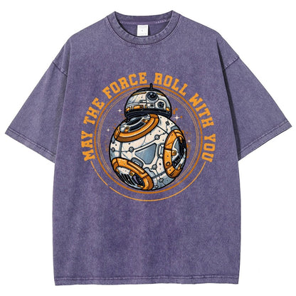 May the power roll with you Vintage Distressed T-shirt