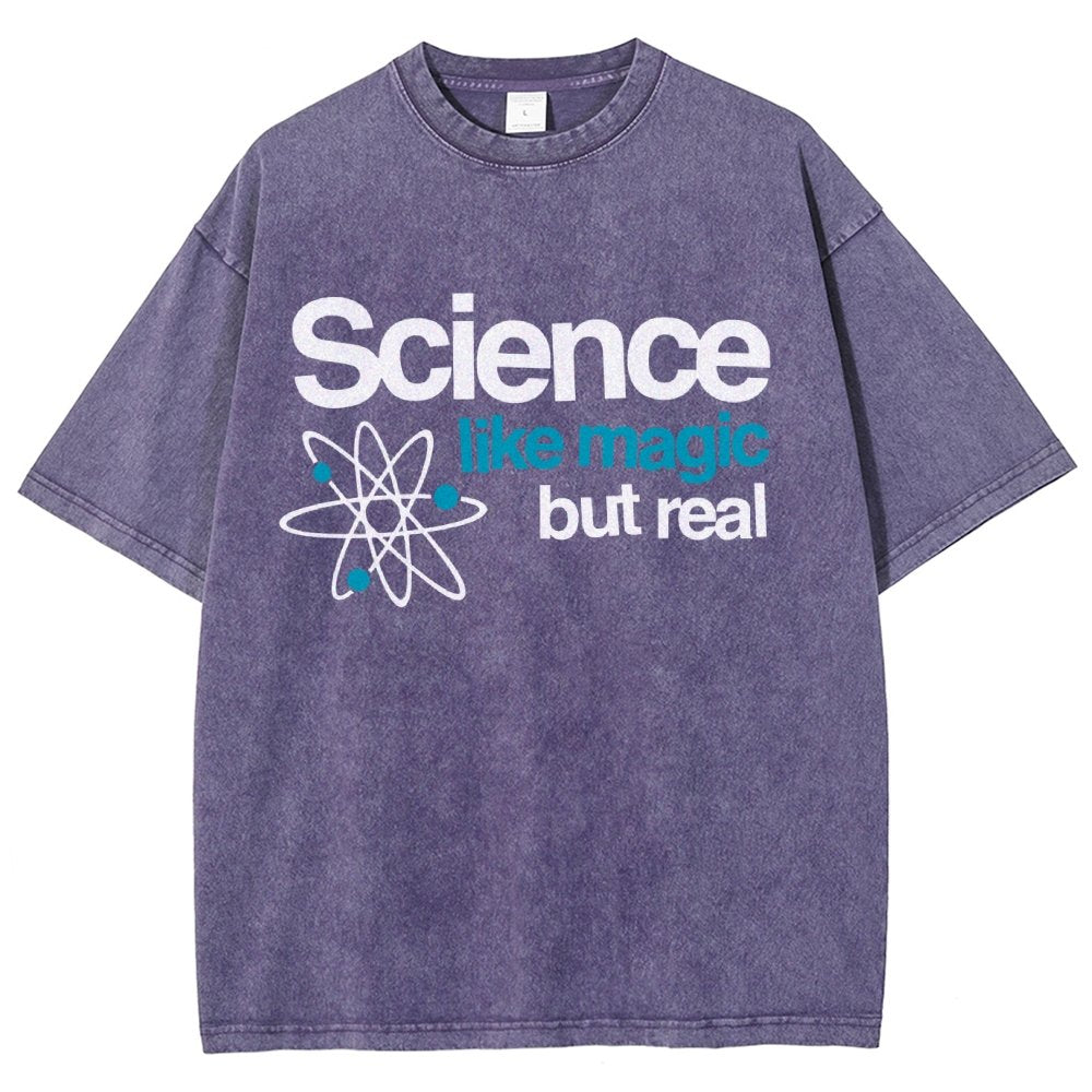 Science Like Magic But Real Vintage Distressed T-shirt