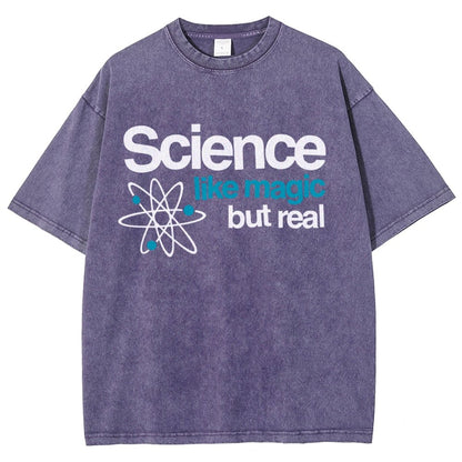 Science Like Magic But Real Vintage Distressed T-shirt