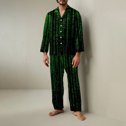 Programmer Offset Code Geek Long Sleeve Pajama Set