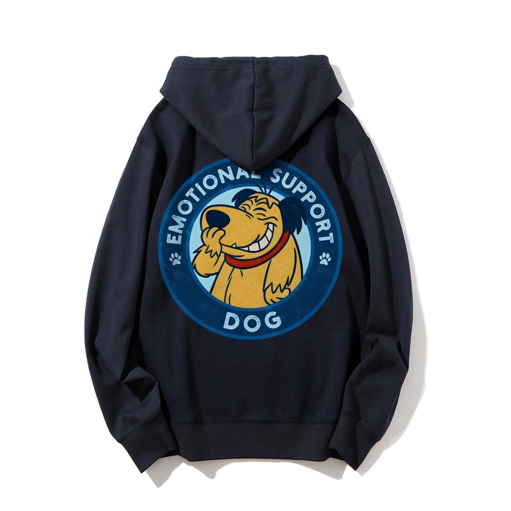 Dog Support Or Not? Printed Back Unisex Cotton Hoodie