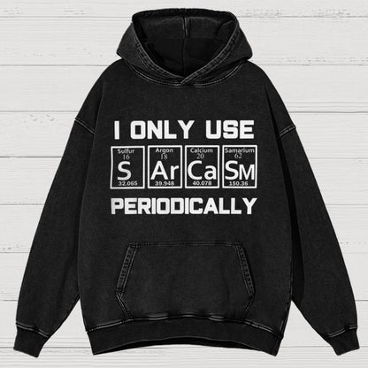 Sarcasm Periodic Table Element Vintage Distressed Hoodie
