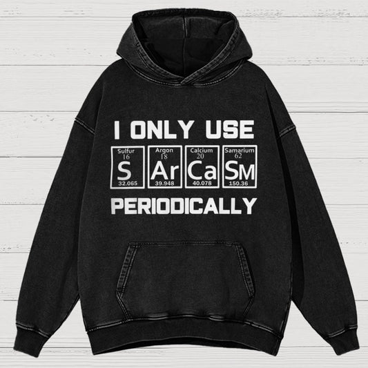 Sarcasm Periodic Table Element Vintage Distressed Hoodie