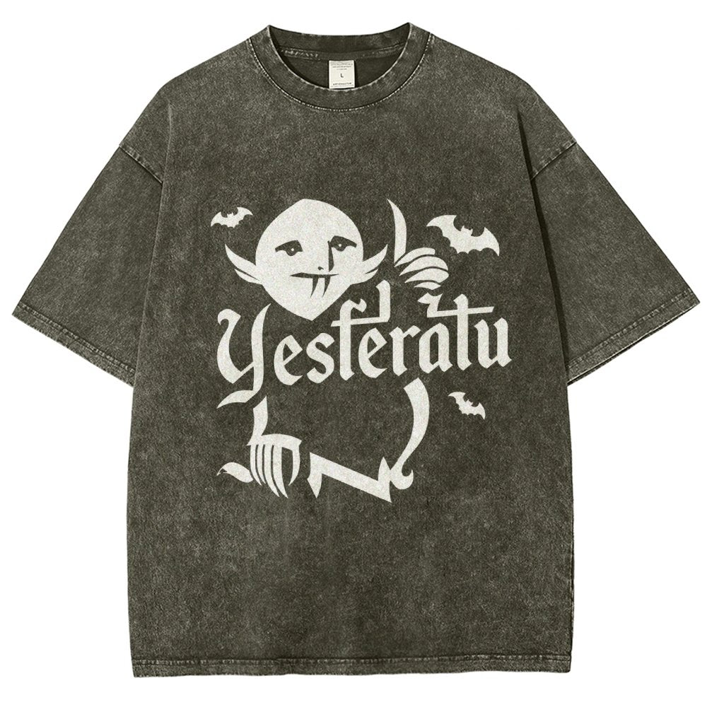 Mysterious Creature Vintage Distressed T-shirt