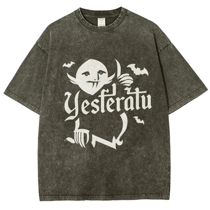 Mysterious Creature Vintage Distressed T-shirt