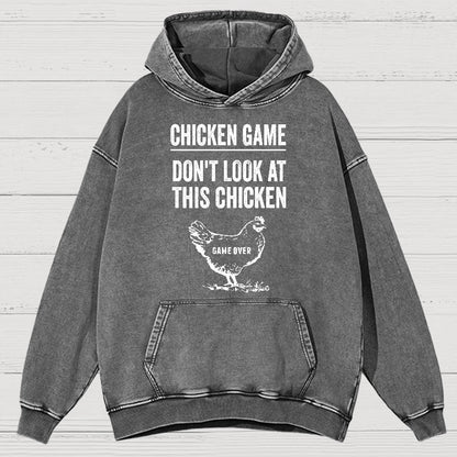 Chicken Game Vintage Distressed Hoodie