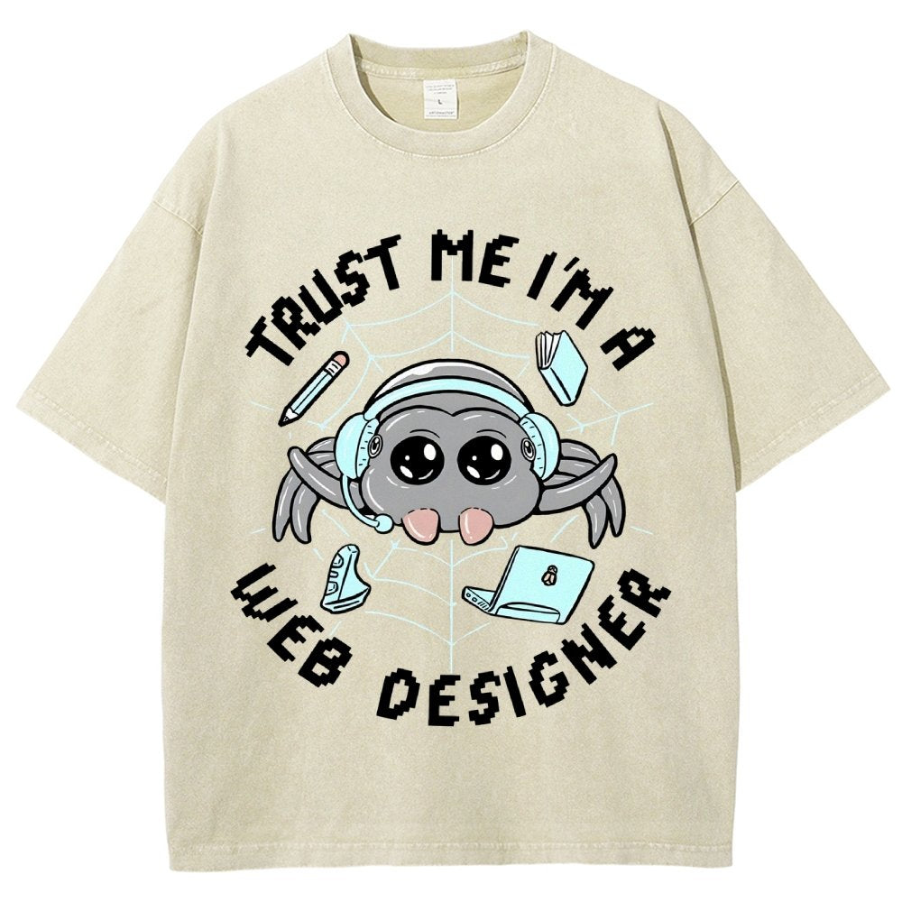 TRUST ME I'M A WEB DESIGNER Vintage Distressed T-shirt