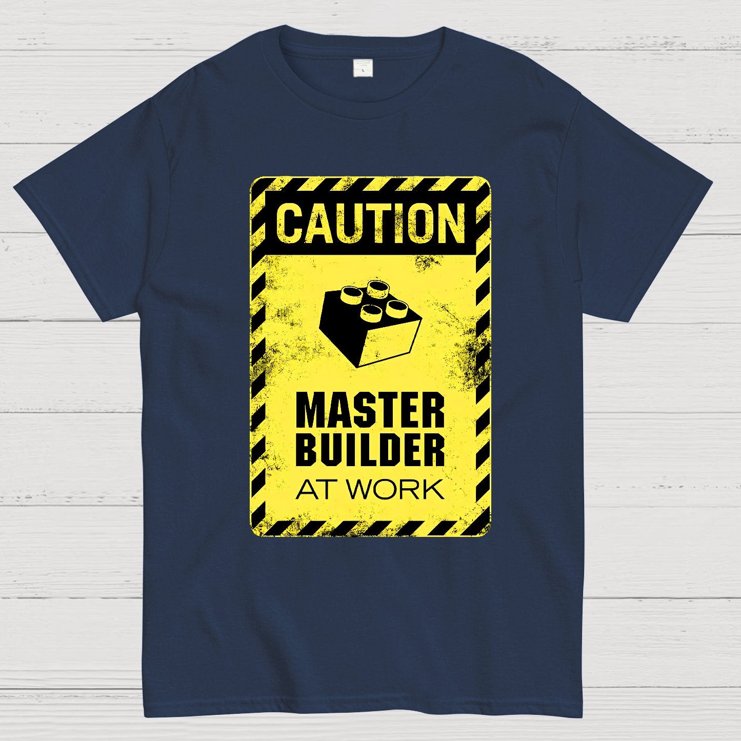 Caution Master Builder Geek T-Shirt