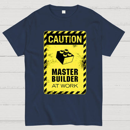Caution Master Builder Geek T-Shirt