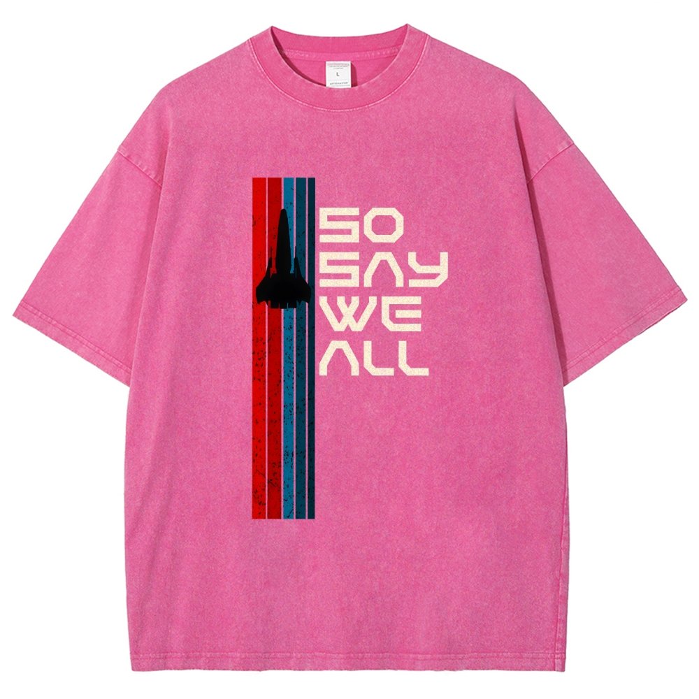 So Say We All Vintage Distressed T-shirt