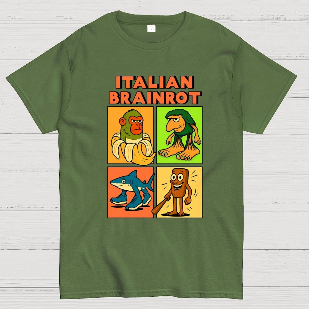 Italian Brainrot Meme Geek T-Shirt