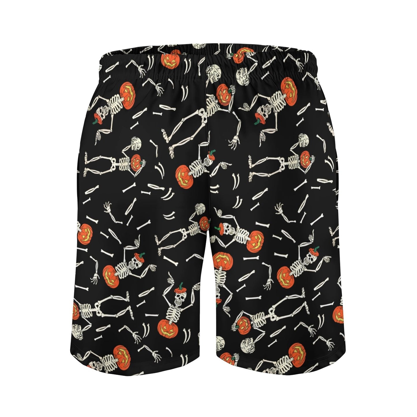 Pumpkin Skull Halloween Geek Shorts