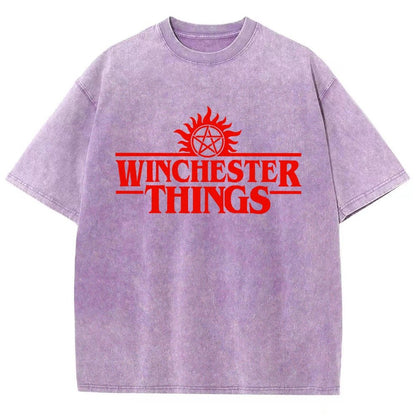Winchester Things Vintage Distressed T-shirt