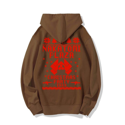Now I Have a Machine Gun Ho-Ho-Ho Printed Back Unisex Cotton Hoodie