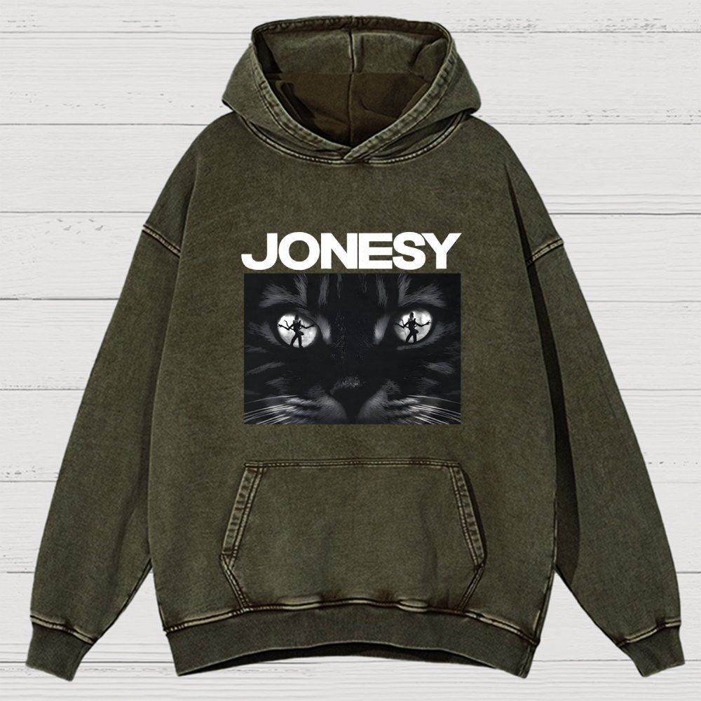 Cosmic Kitty  Vintage Distressed Hoodie