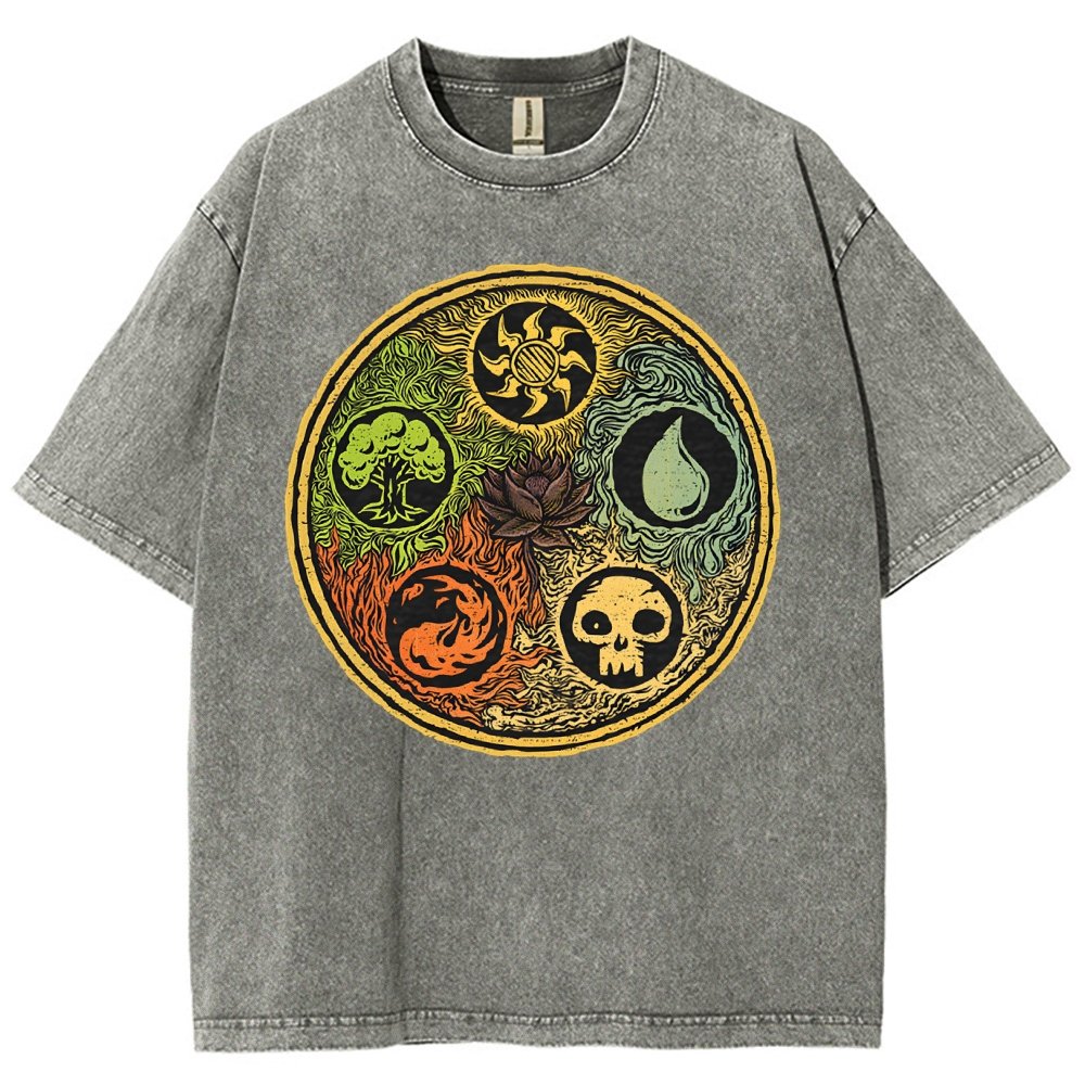 Black Lotus Vintage Distressed T-shirt