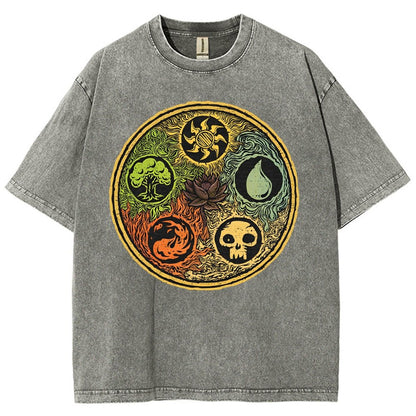 Black Lotus Vintage Distressed T-shirt