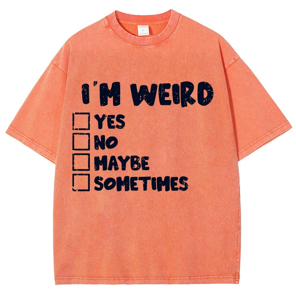 I'm Weird Vintage Distressed T-shirt