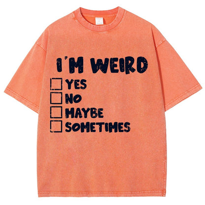 I'm Weird Vintage Distressed T-shirt