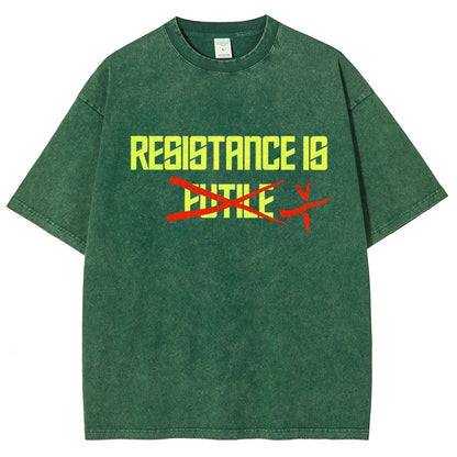 Resistance is futile Vintage Distressed T-shirt