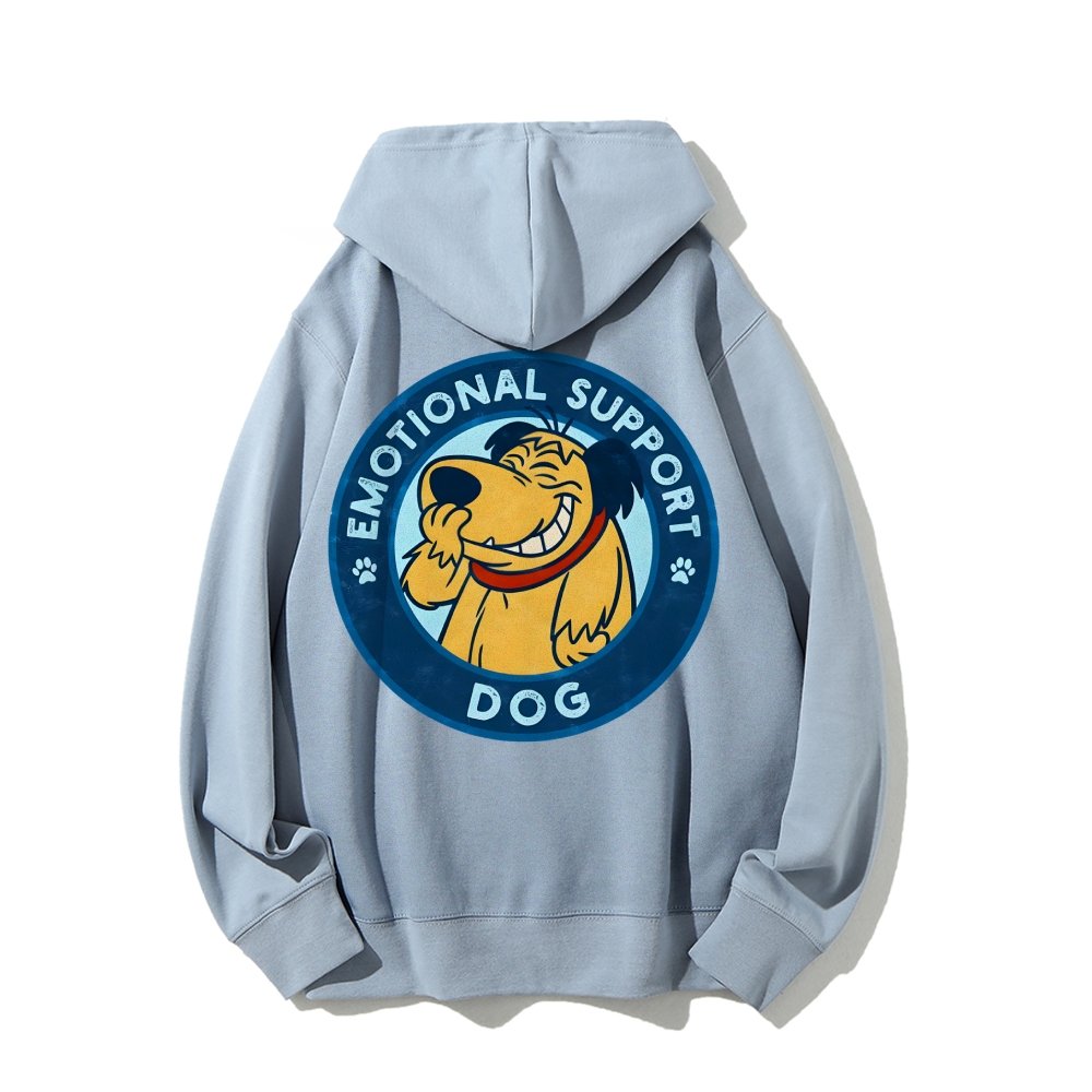 Dog Support Or Not? Printed Back Unisex Cotton Hoodie